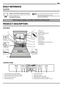 Manual Whirlpool WUE 2B19 X Dishwasher