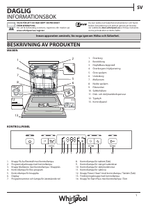 Bruksanvisning Whirlpool WUO 3O33 DTL X Diskmaskin