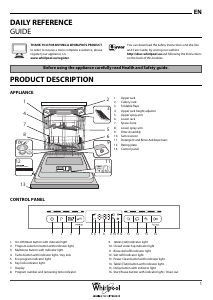 Handleiding Whirlpool WUO 3P23 PL X Vaatwasser