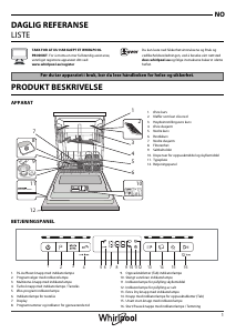 Bruksanvisning Whirlpool WUO 3T321 Oppvaskmaskin