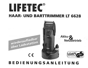 Bedienungsanleitung Lifetec LT 6628 Bartschneider