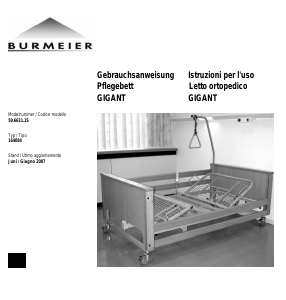 Bedienungsanleitung Burmeier Gigant Krankenbett