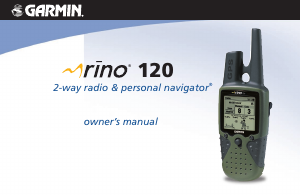 Handleiding Garmin Rino 120 Handheld navigatiesysteem