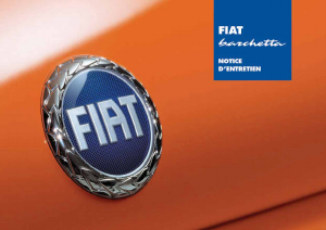 Mode d’emploi Fiat Barchetta (2003)