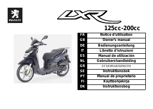 Bedienungsanleitung Peugeot LXR 125cc Roller