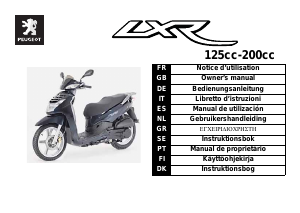 Bedienungsanleitung Peugeot LXR 200cc Roller