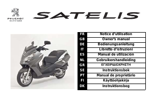 Bedienungsanleitung Peugeot Satelis 2 125cc Roller