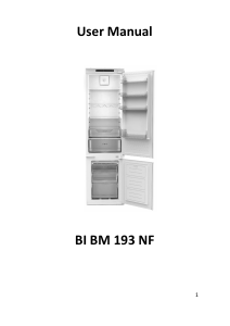 Manual Candy BCBF 192 F Fridge-Freezer