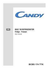 Manual Candy BCBS 174 TTK Fridge-Freezer