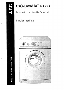 Manuale AEG Lavamat 60600 Lavatrice