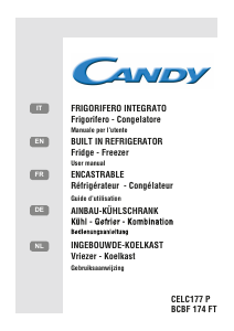 Mode d’emploi Candy BCBF 174 FT Réfrigérateur combiné