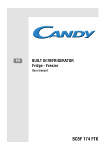 Manual Candy BCBF 174 FTK Fridge-Freezer