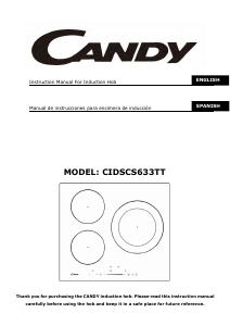 Handleiding Candy CIDSCS633TT Kookplaat