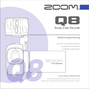Bedienungsanleitung Zoom Q8 Camcorder