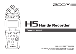 Manual Zoom H5 Audio Recorder