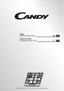 Handleiding Candy CHG6BF4WEX Kookplaat