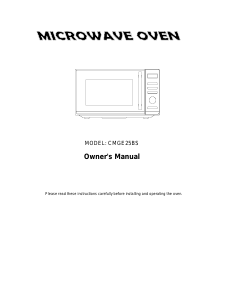 Manual Candy CMGE25BS-UK Microwave