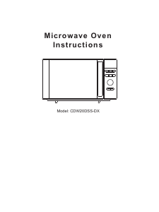 Manual Candy CDW20DSS-DX Microwave