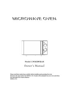 Manual Candy CMW20MSS-UK Microwave