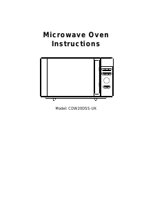 Manual Candy CDW20DSS-UK Microwave