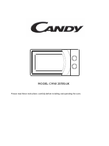 Manual Candy CMW 2070S-UK Microwave