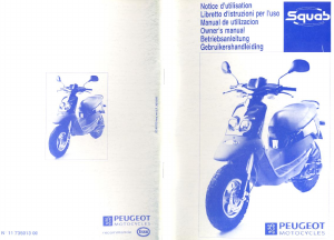 Manual de uso Peugeot Squab Scooter