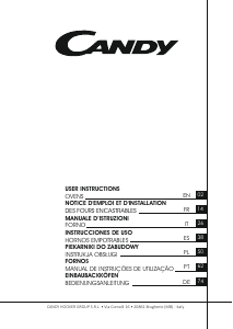 Manuale Candy CFSX516/4U Forno