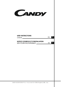 Manual Candy FCNE896X WIFI Oven