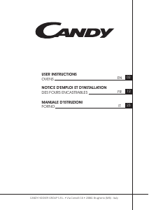 Manuale Candy FCNE825XL WIFI Forno