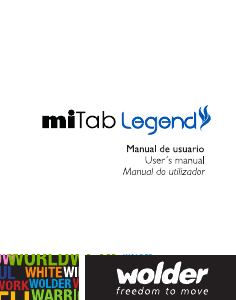 Handleiding Wolder miTab Legend Tablet
