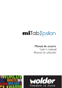 Manual de uso Wolder miTab Epsilon Tablet