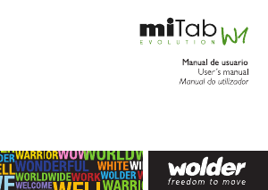 Manual Wolder miTab Evolution W1 Tablet