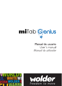 Manual de uso Wolder miTab Genius Tablet