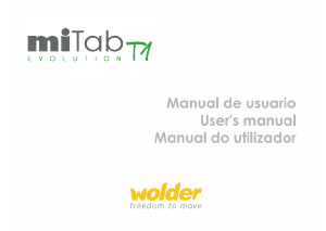 Manual Wolder miTab Evolution T1 Tablet