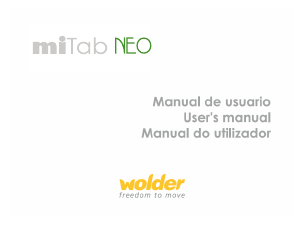 Manual de uso Wolder miTab Neo Tablet