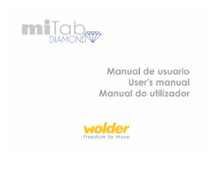 Manual de uso Wolder miTab Diamond Tablet