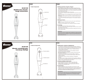 Manual Vakoss SR-H515W Hand Blender