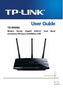 Manuale TP-Link TD-W8980 Router