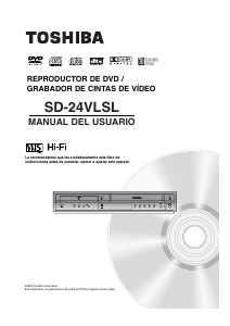 Manual de uso Toshiba SD-24VLSL Reproductor DVD-Vídeo