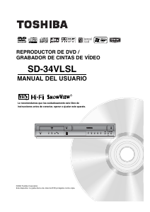 Manual de uso Toshiba SD-34VLSL Reproductor DVD-Vídeo