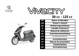 Bedienungsanleitung Peugeot Vivacity 3 125cc Roller