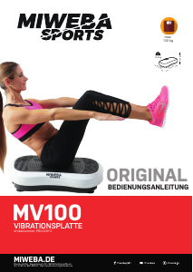 Bedienungsanleitung Miweba MV100 Vibrationsplatte