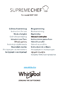 Manual de uso Whirlpool MWP 3391 SB Microondas