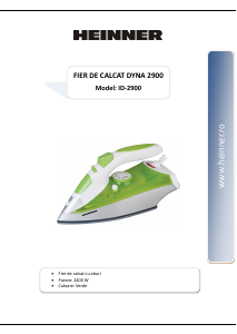 Наръчник Heinner ID-2900 Dyna Желязо