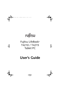 Handleiding Fujitsu T4210 LifeBook Tablet