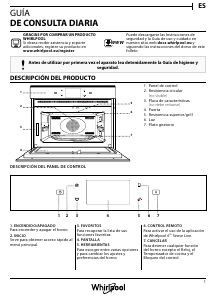 Manual de uso Whirlpool W11I MW161 UK Microondas