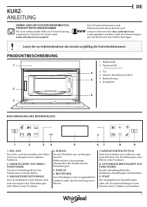 Bedienungsanleitung Whirlpool W6 MD440 BSS Mikrowelle