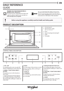 Manual Whirlpool W6 MD440 Microwave