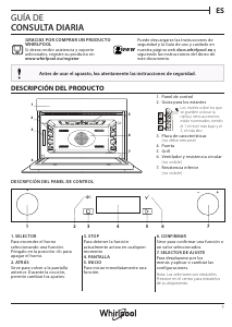 Manual de uso Whirlpool W6 ME550 Microondas