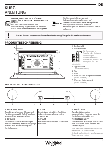 Bedienungsanleitung Whirlpool W6 ME550 Mikrowelle